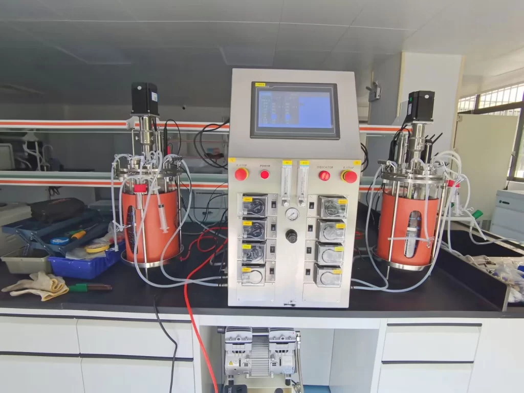 10L-GJG Double single-wall glass bioreactor