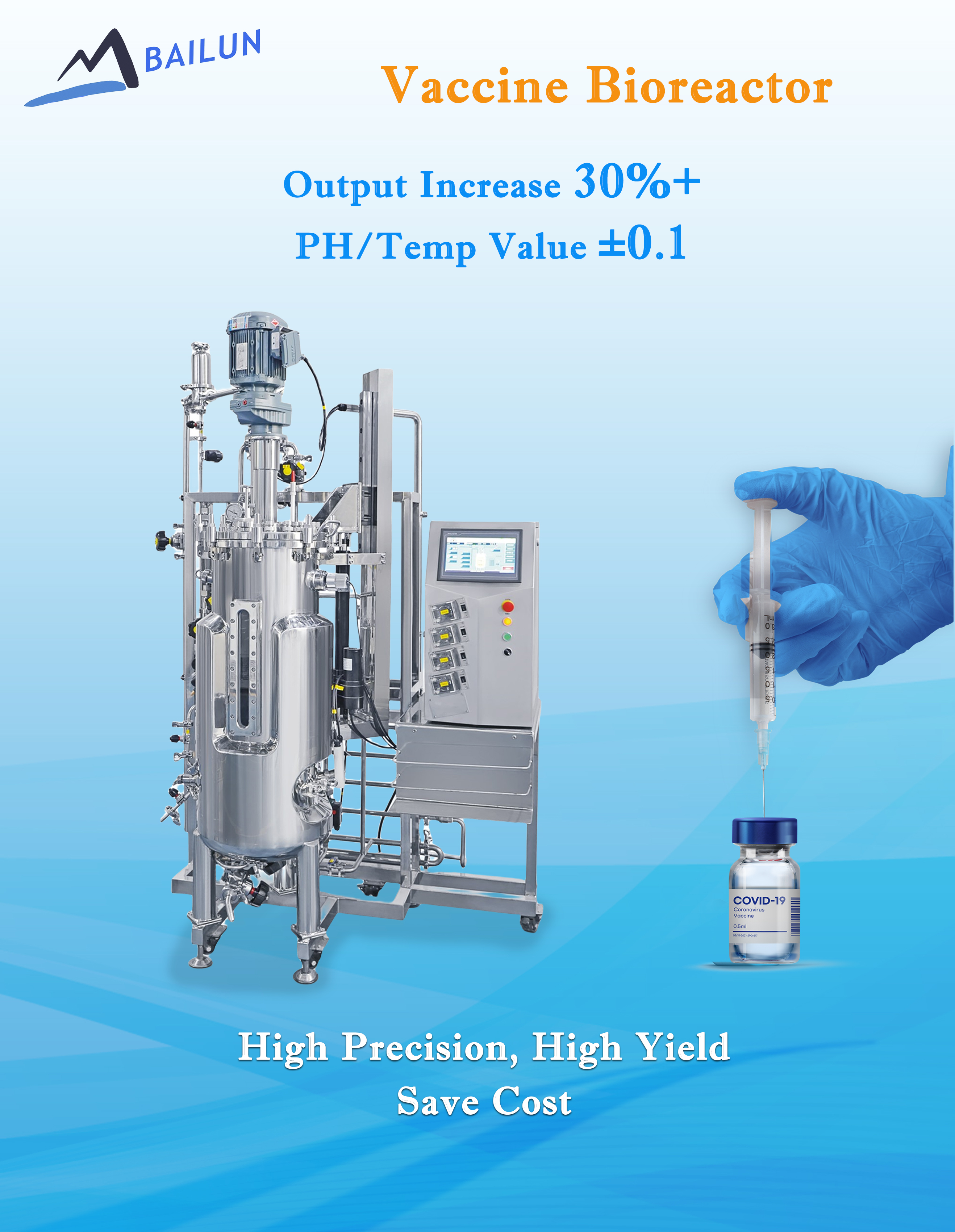 Vaccine fermenter(GMP) Microbial Bioreactors